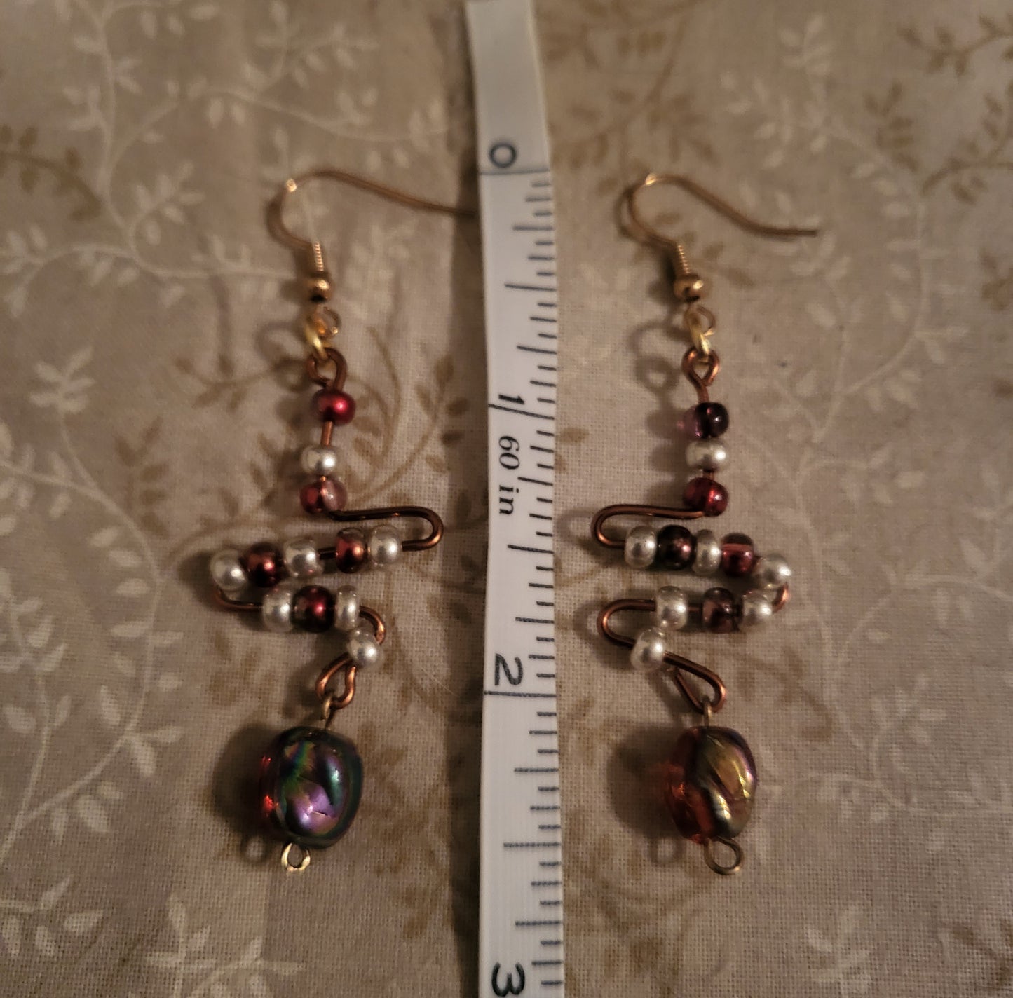 Red Dangly Earrings