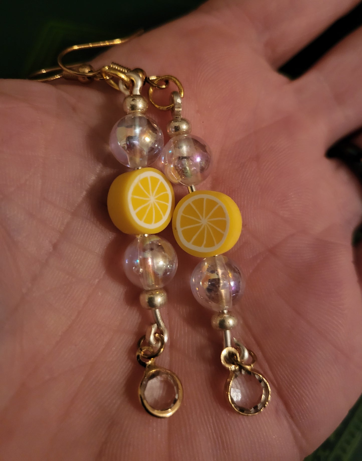 Frosted Lemonade 3" Earrings