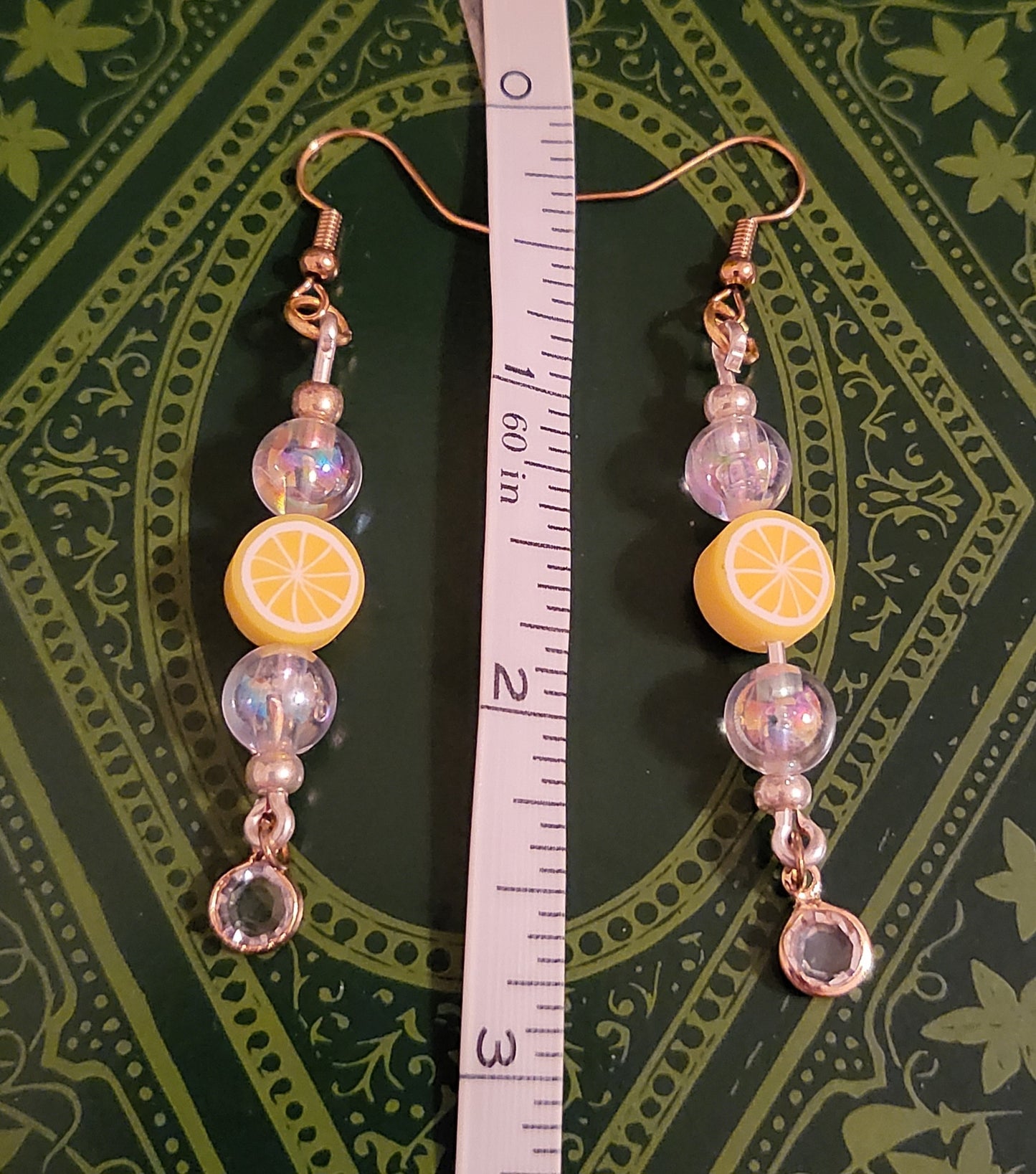 Frosted Lemonade 3" Earrings