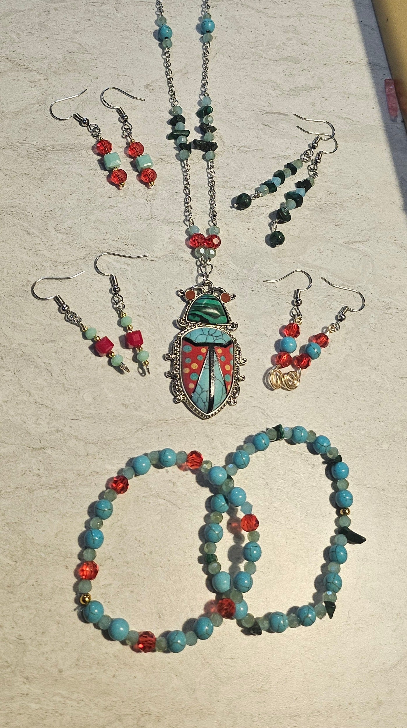 Juicy Beetle Jewelry Set