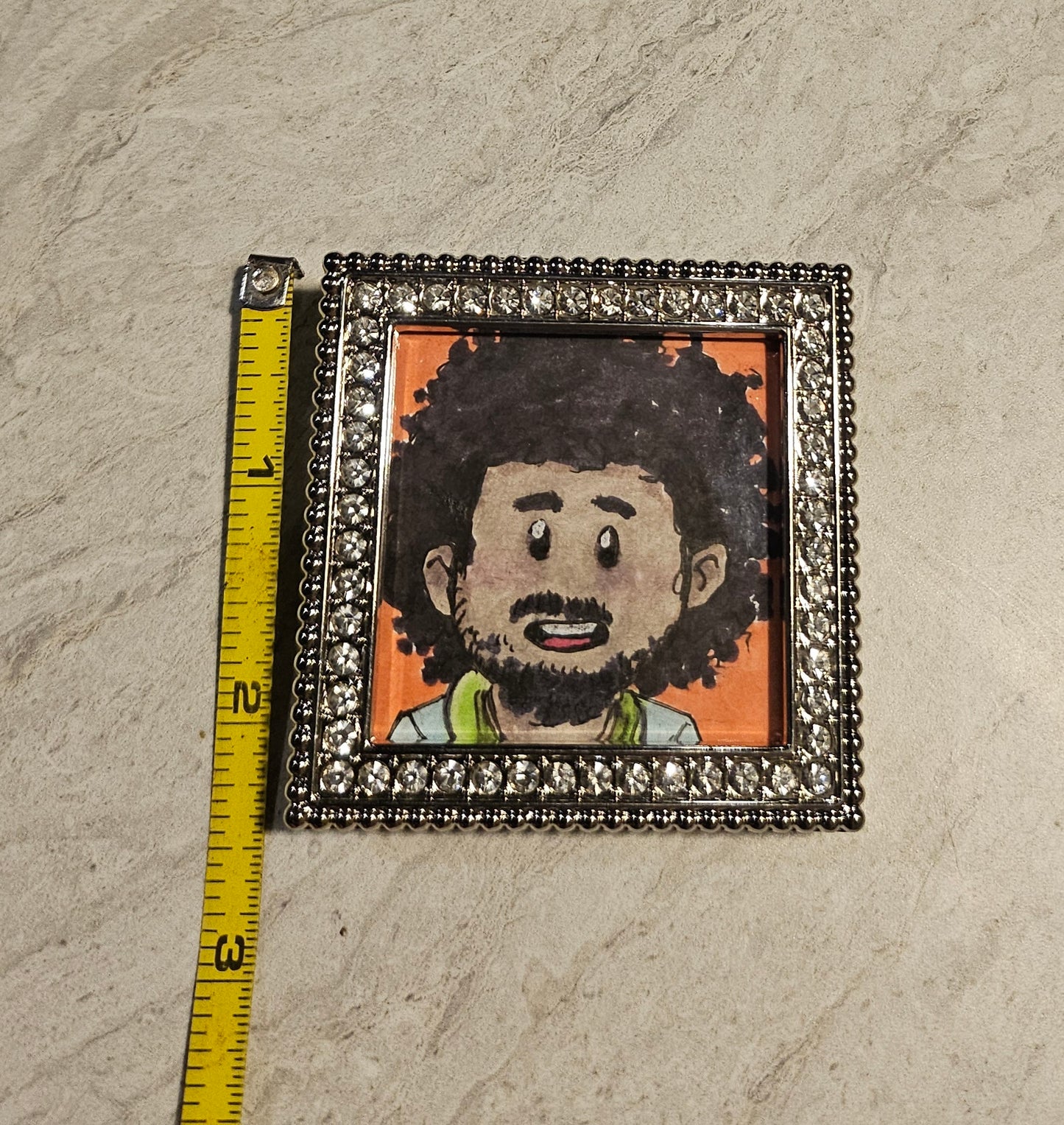 2x2 Framed Chibi Frenchie