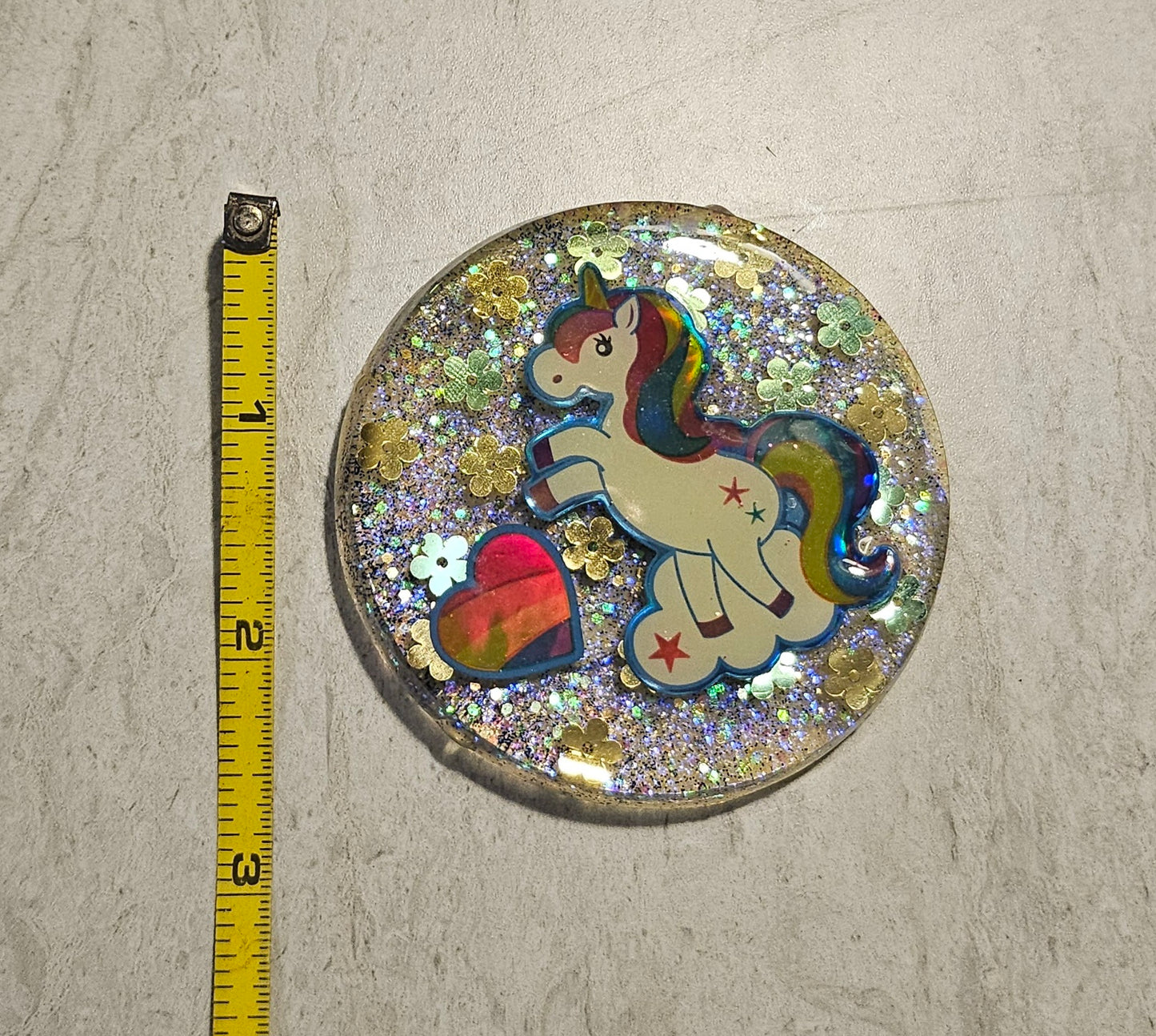 3" Holo Unicorn Magnet