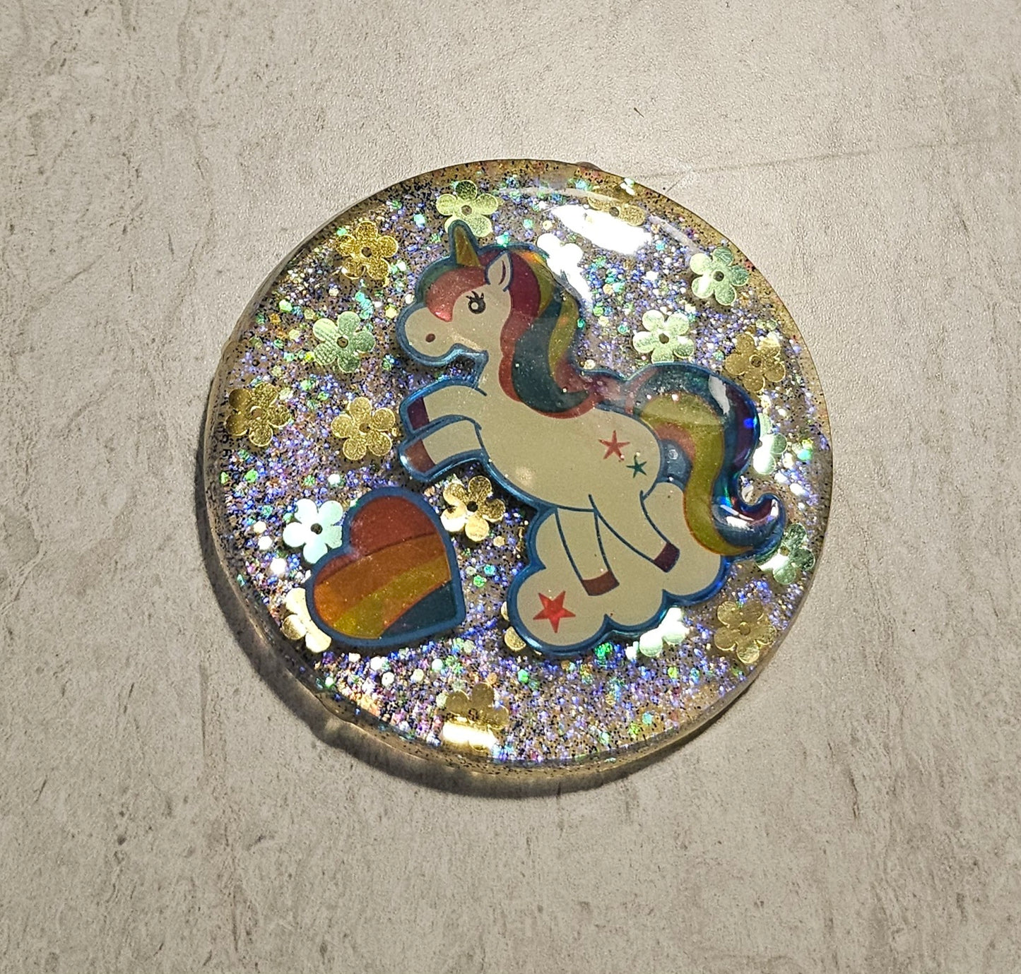 3" Holo Unicorn Magnet