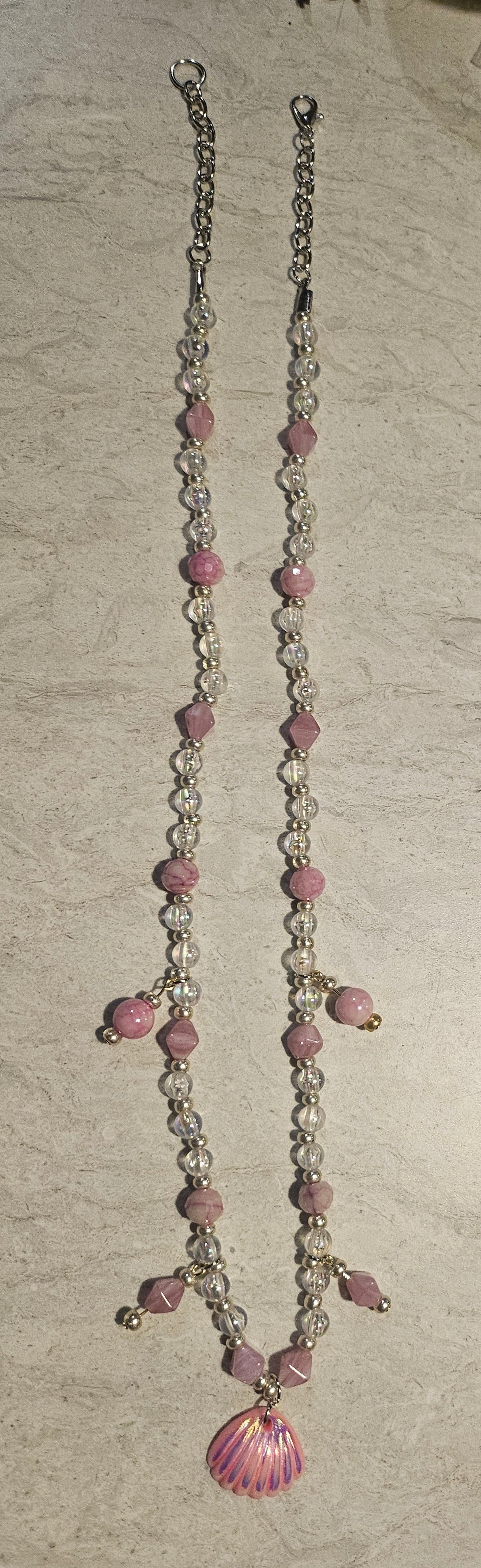 13" Pink Mermaid Necklace