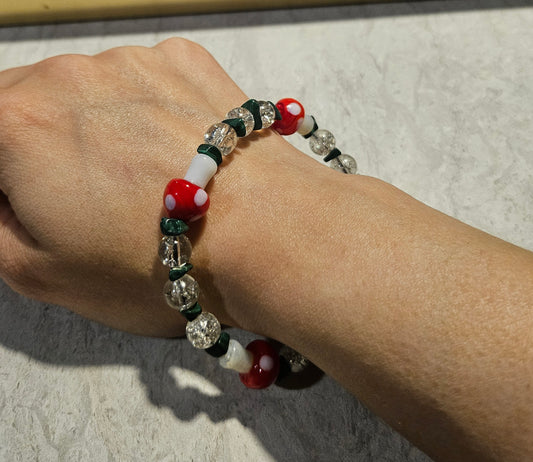 9" Mushie/Malachite Bracelet