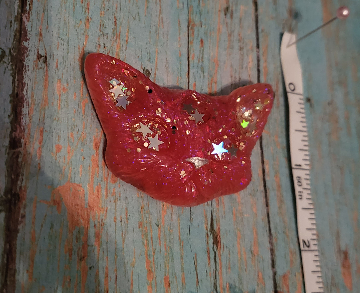 Pink/Gold Odd Kitty Magnet Set