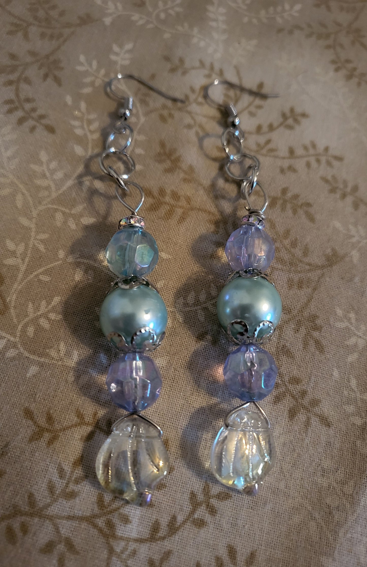 Light Blue Mermaid Earrings