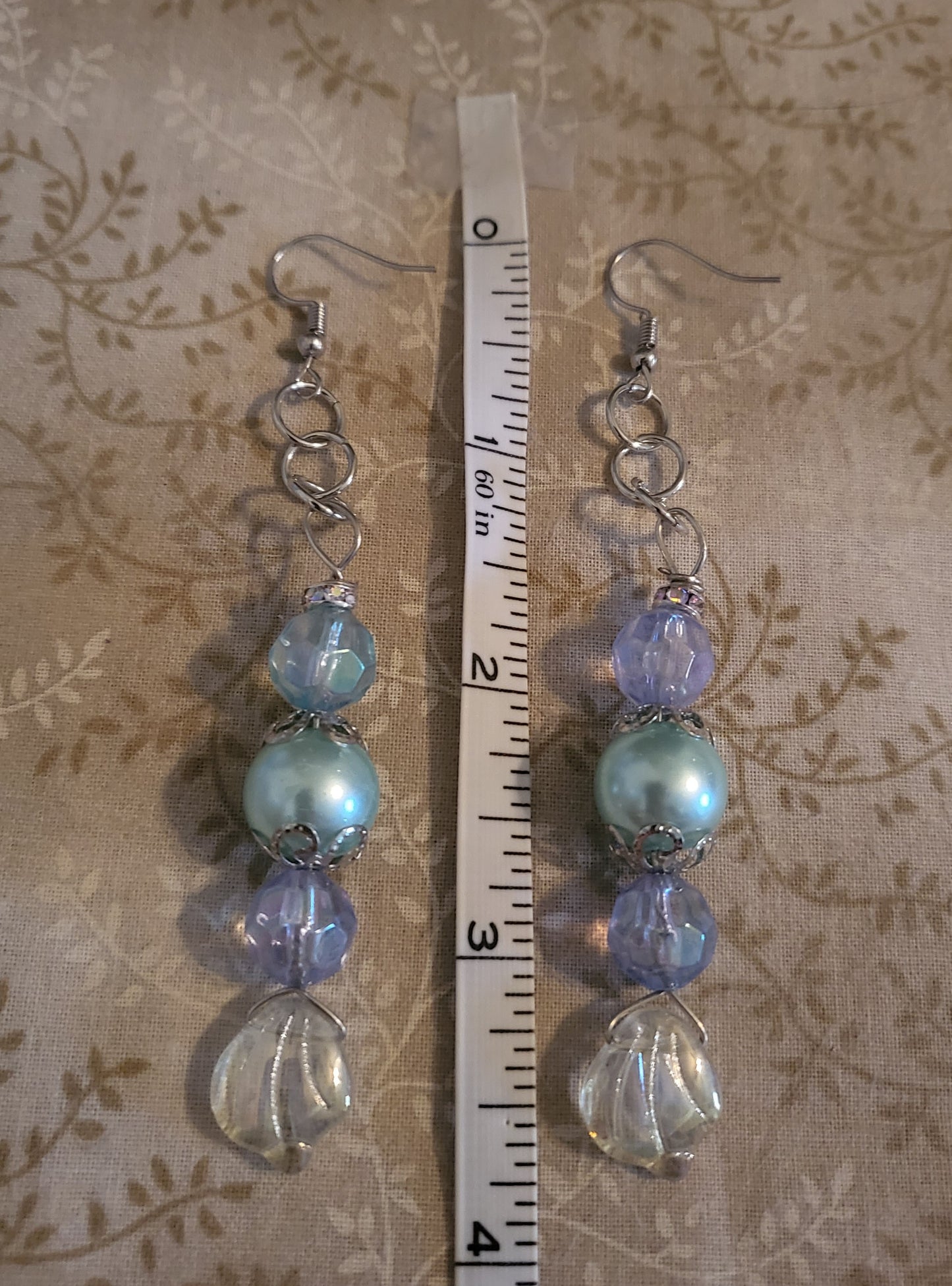 Light Blue Mermaid Earrings