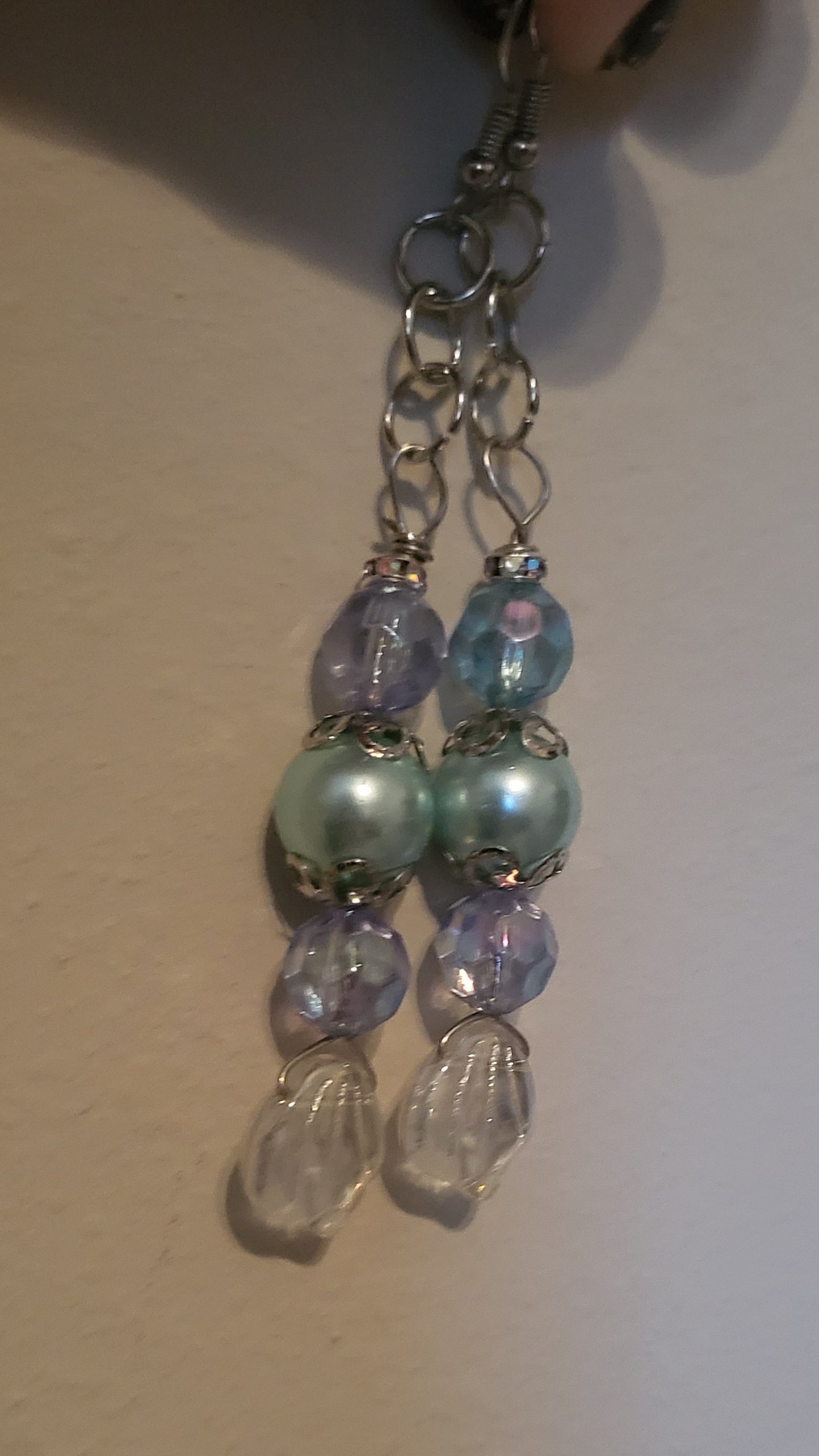 Light Blue Mermaid Earrings