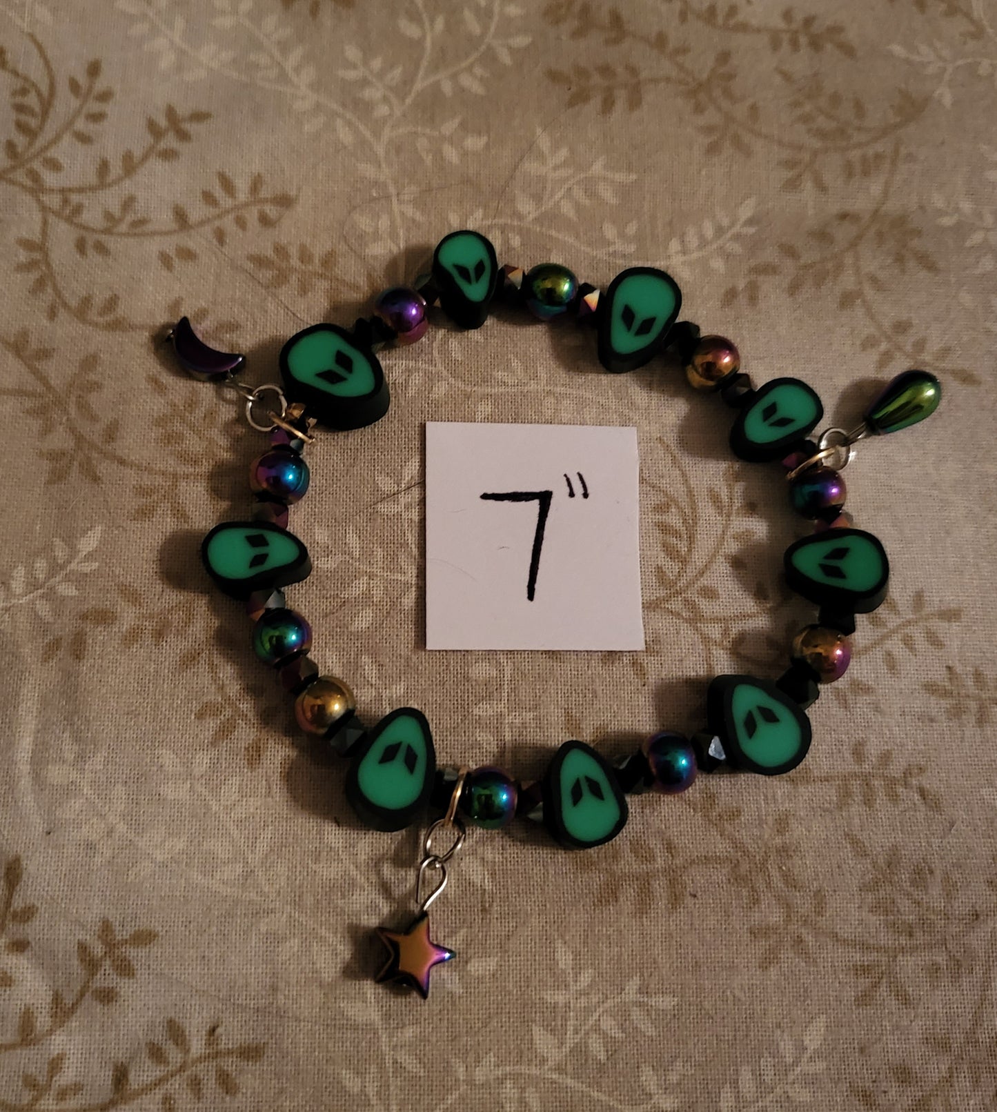 Alien Stretchy Charm Bracelet