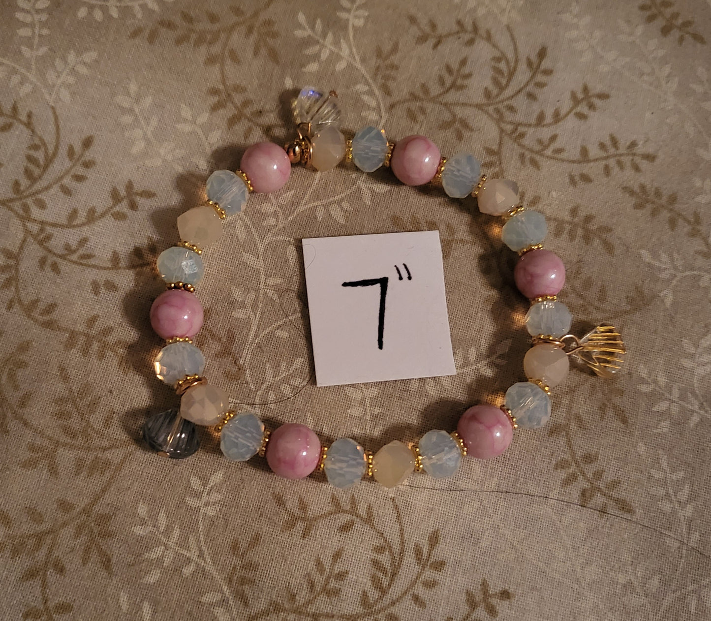 Pastel Beachy Stretchy Charm Bracelet