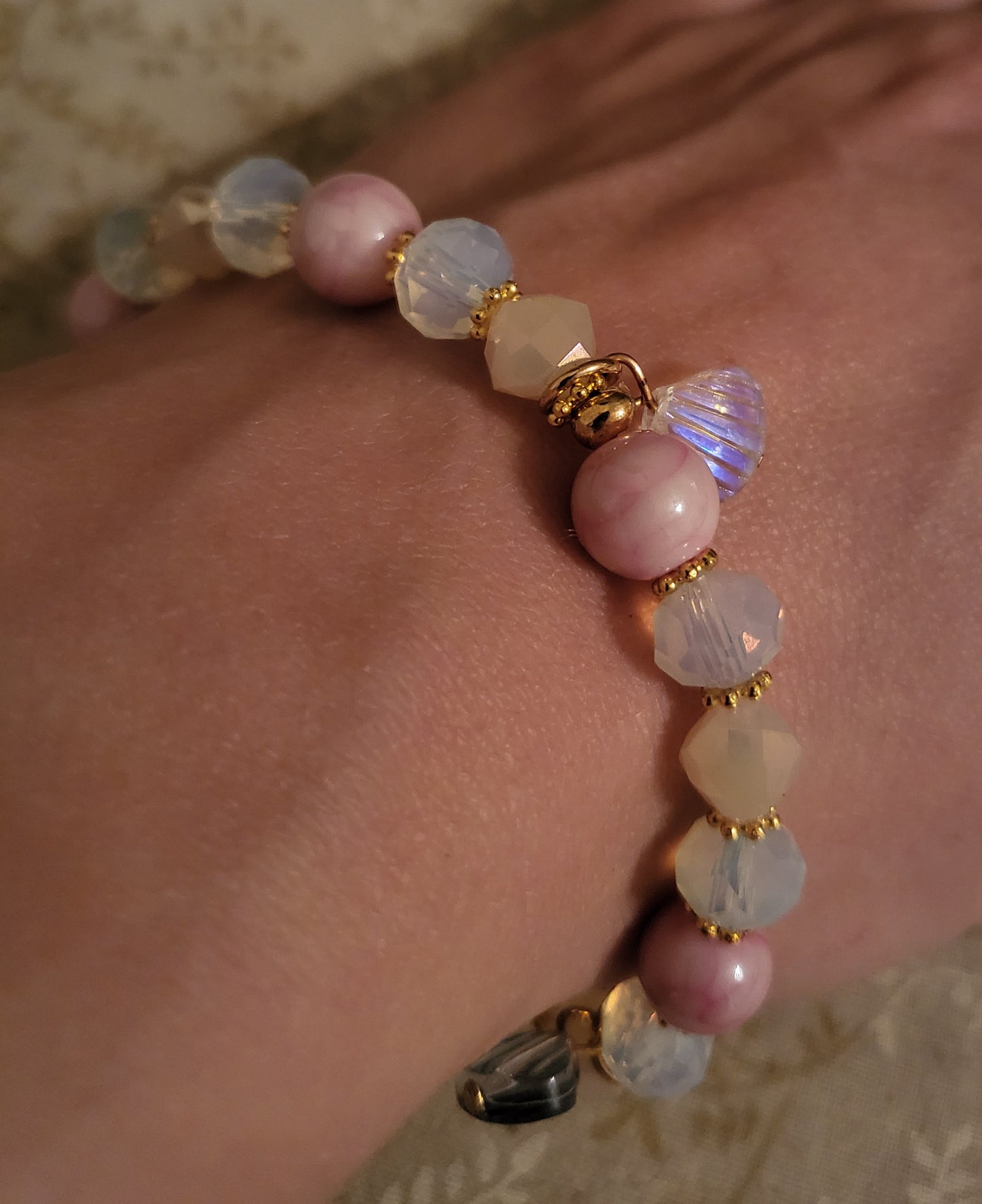 Pastel Beachy Stretchy Charm Bracelet