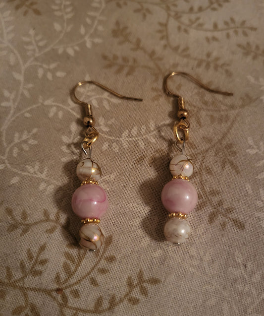 Pink Drop Earrings