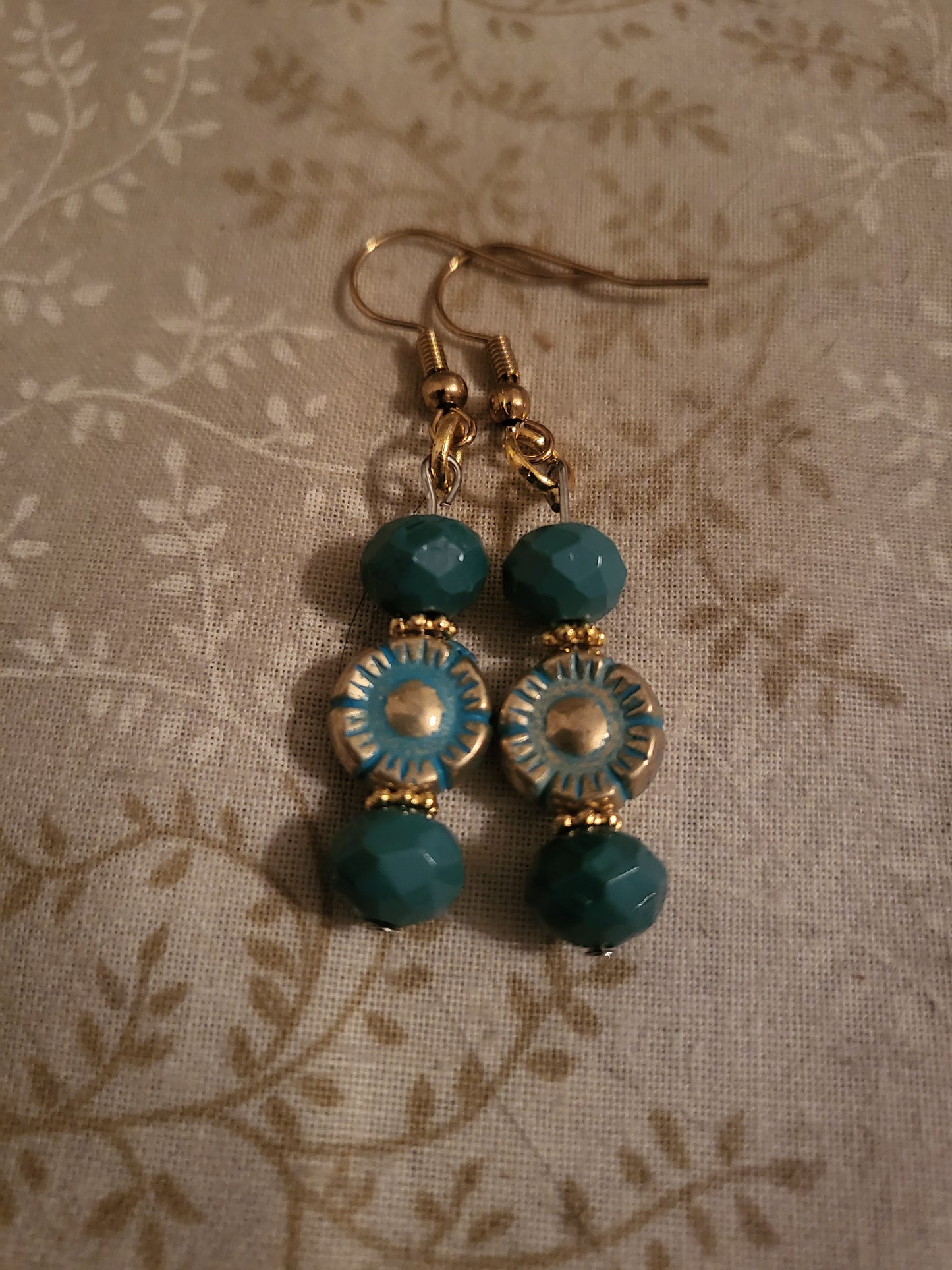 Bronzed Daisy Earrings