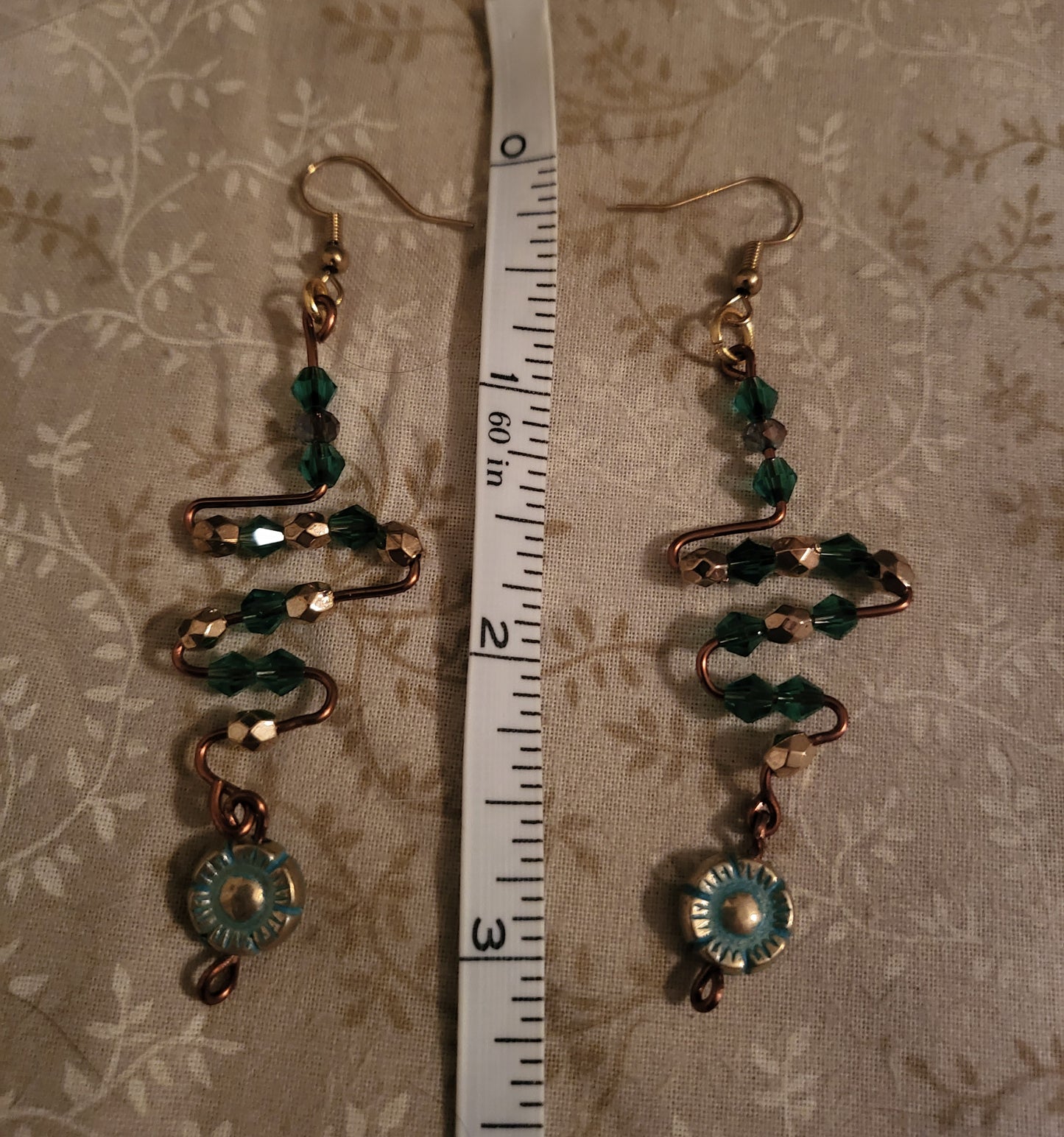 Bronzed Dangly Earrings