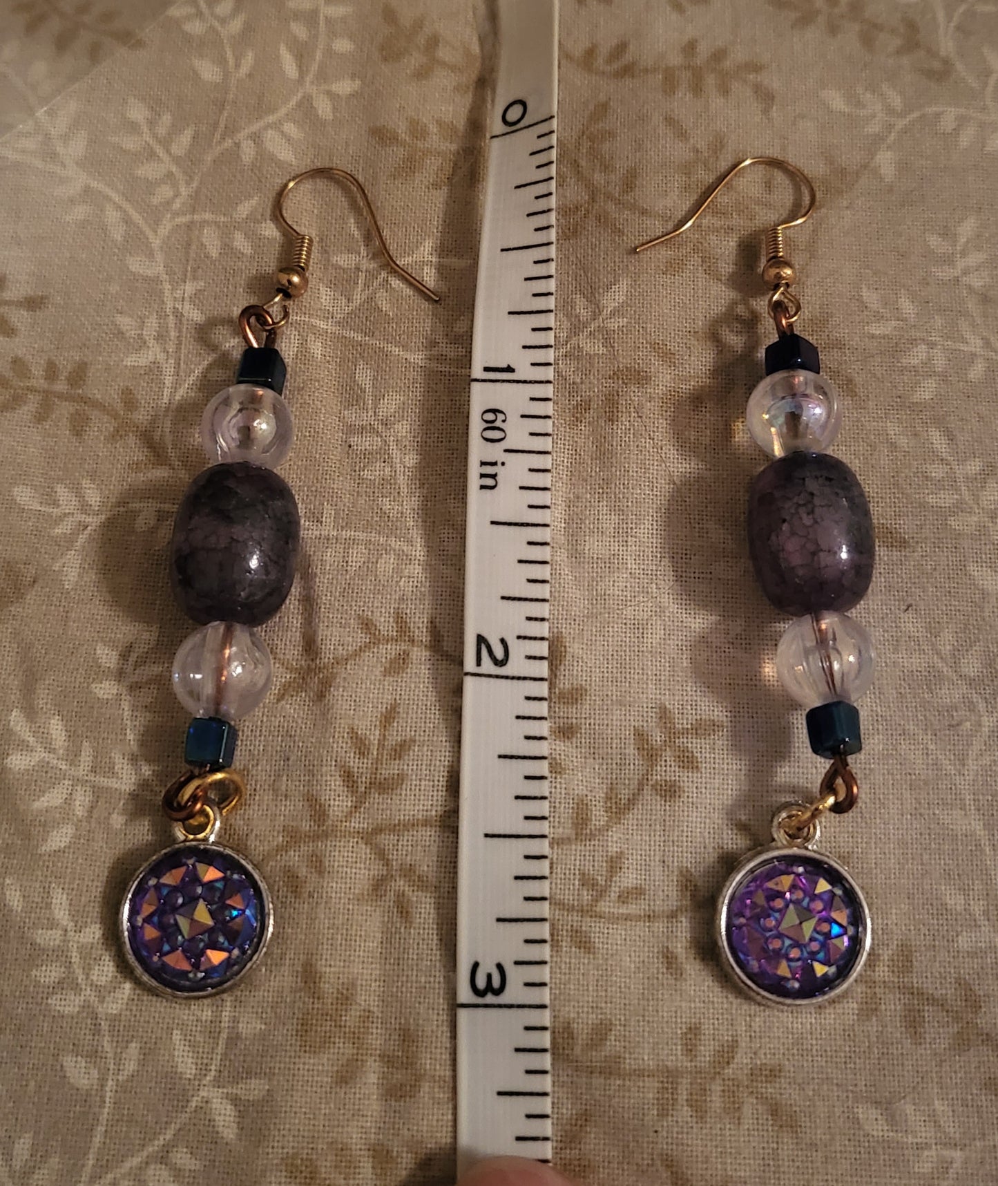 Purple Prism Earrings