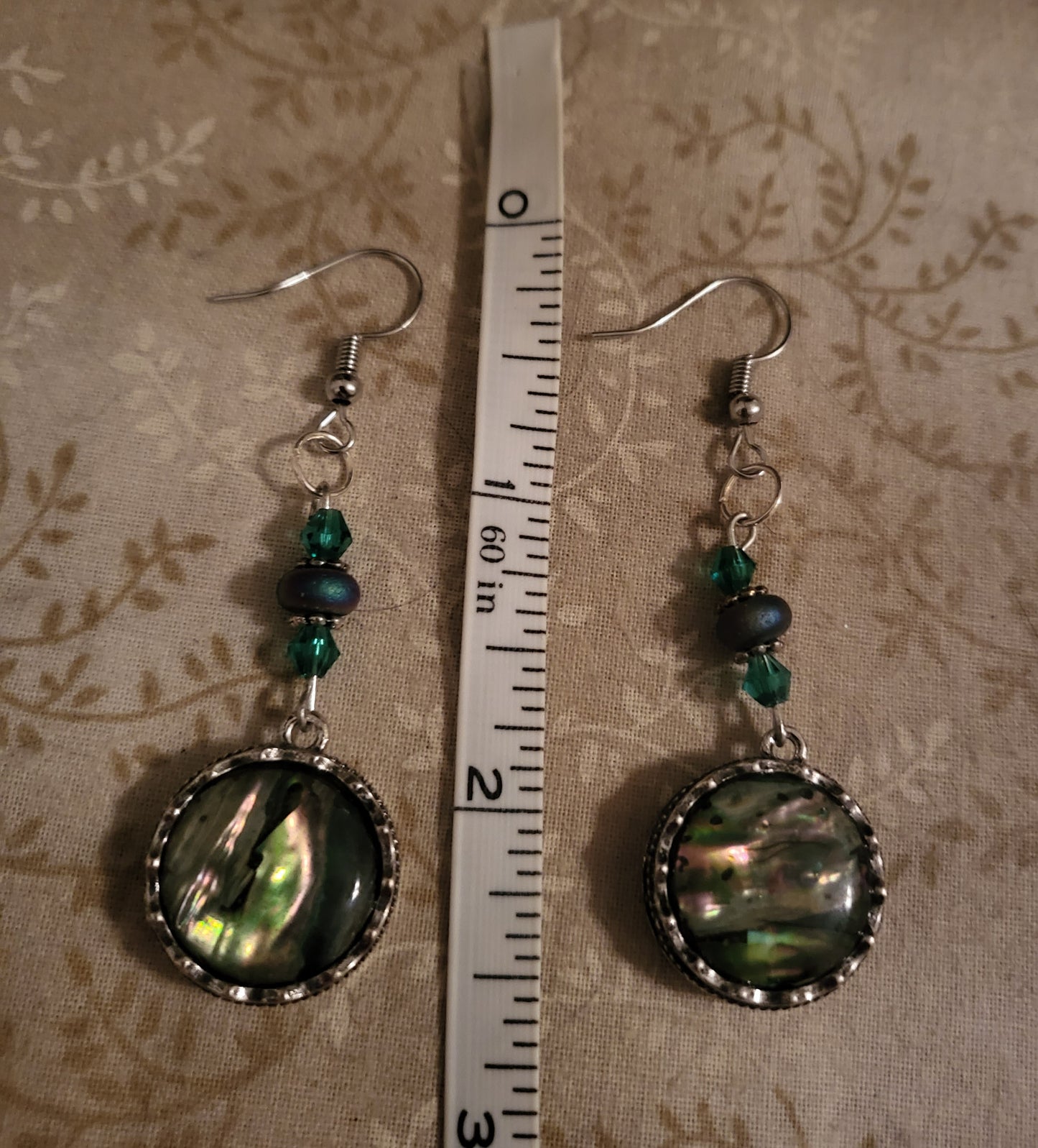 Abalone Dangly Earrings