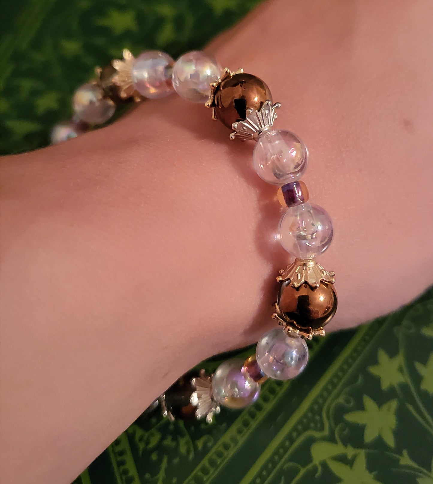 Chocolate Bubbles 9" Stretchy Bracelet