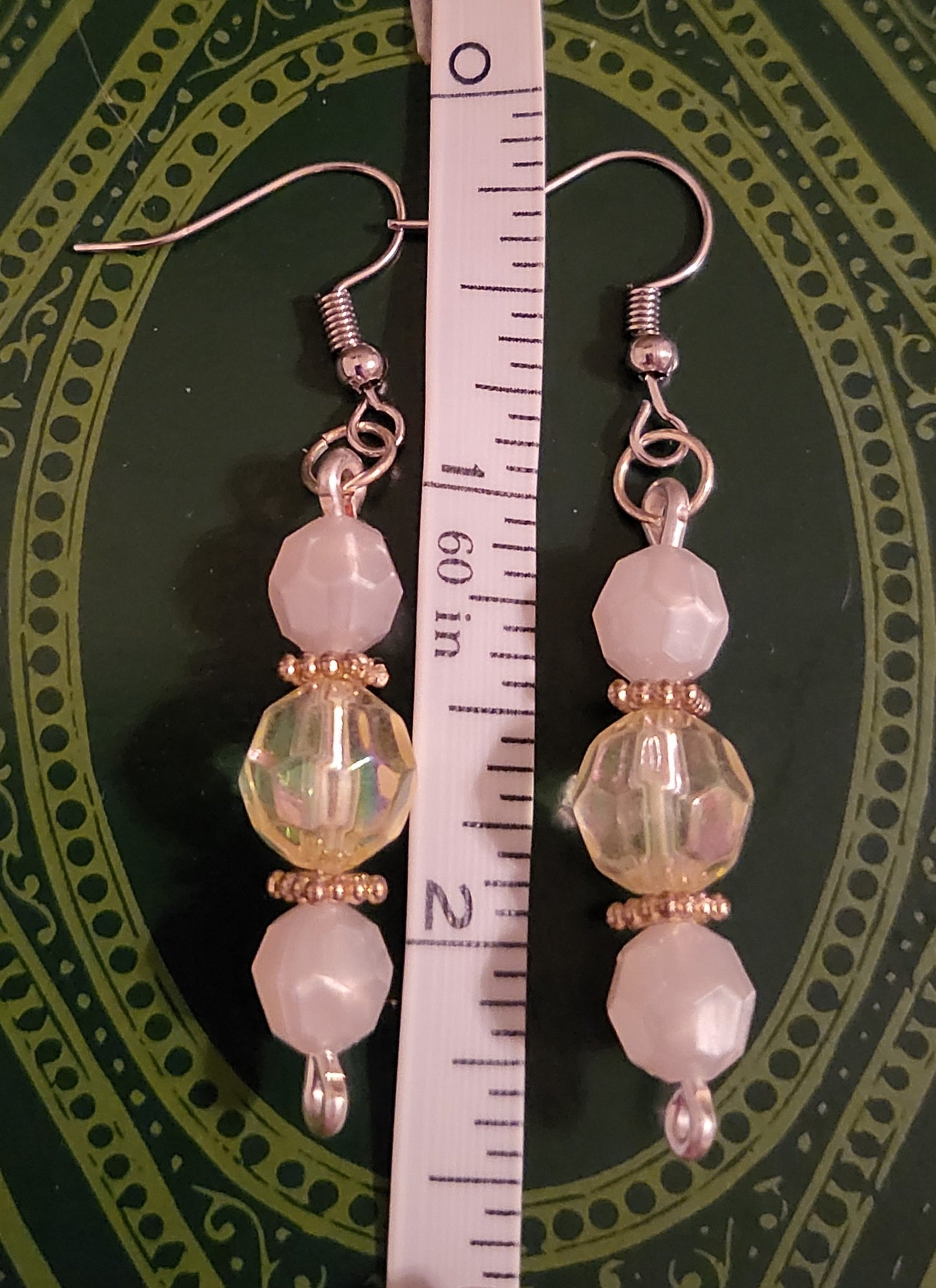 Yellow Drop 2.5" Dangly Earrings