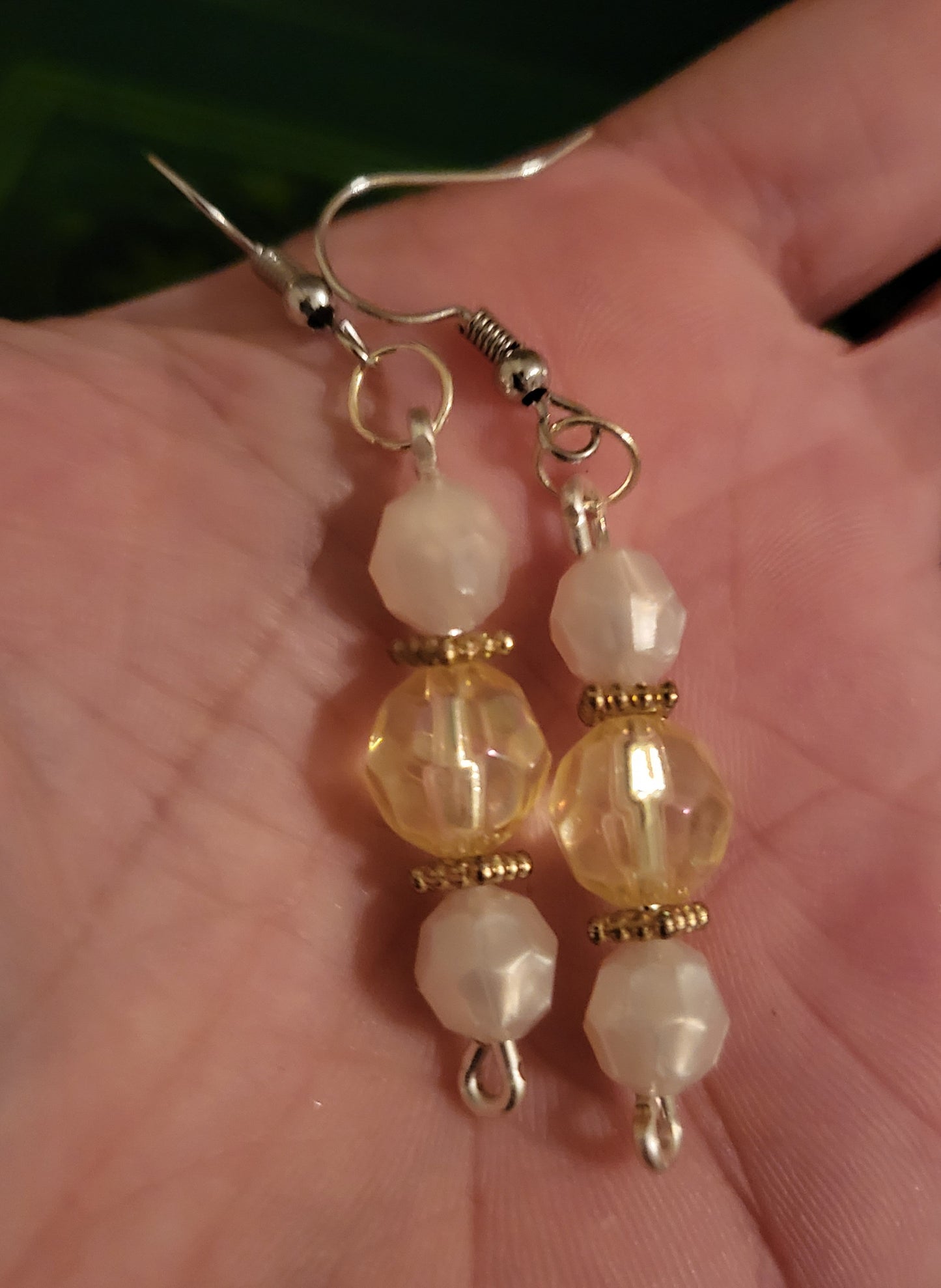 Yellow Drop 2.5" Dangly Earrings