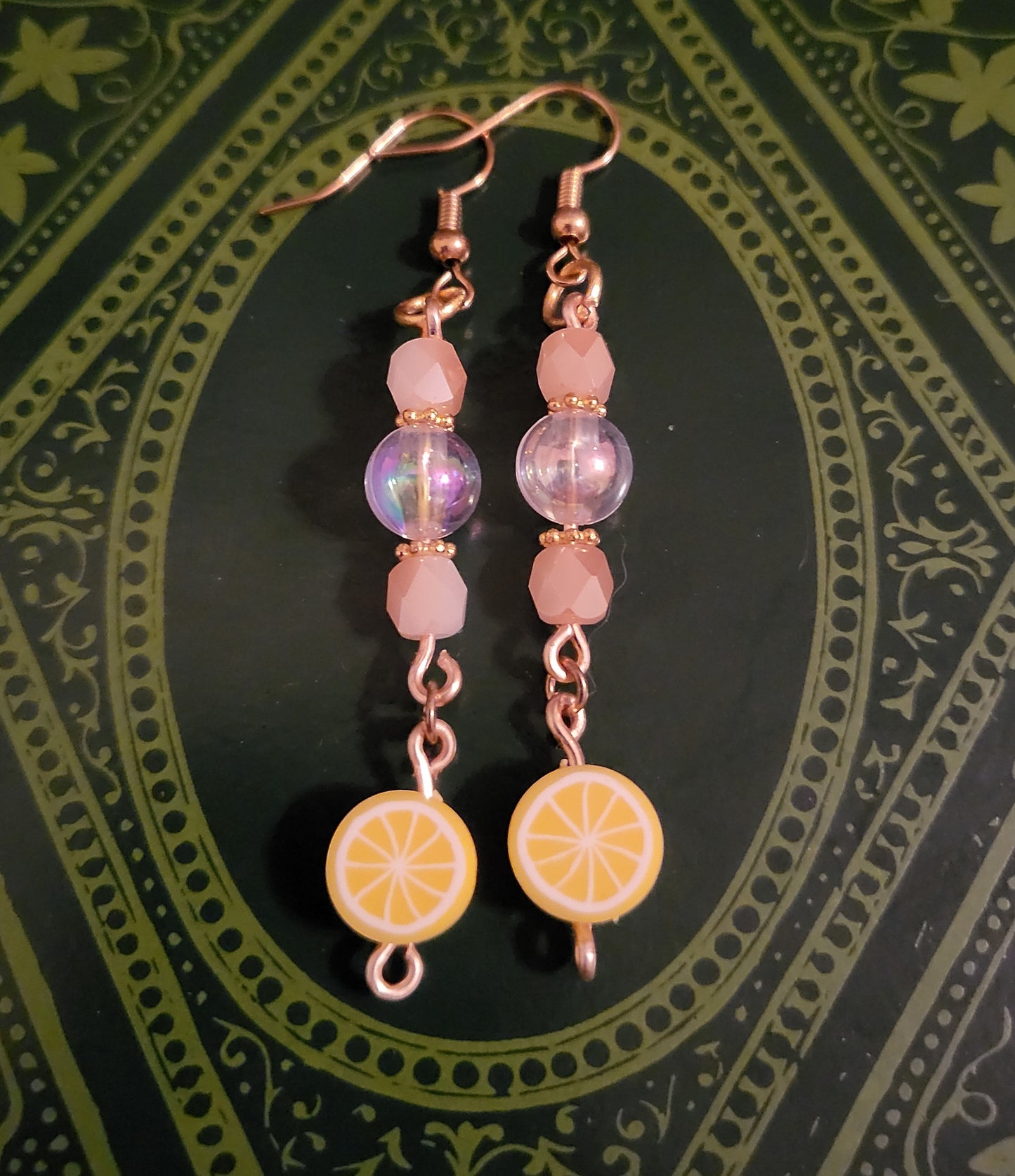 Lemon Dangly Earrings