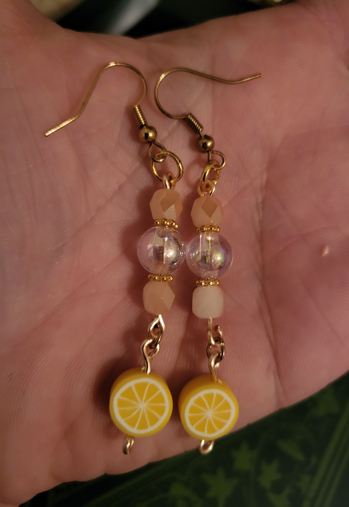 Lemon Dangly Earrings