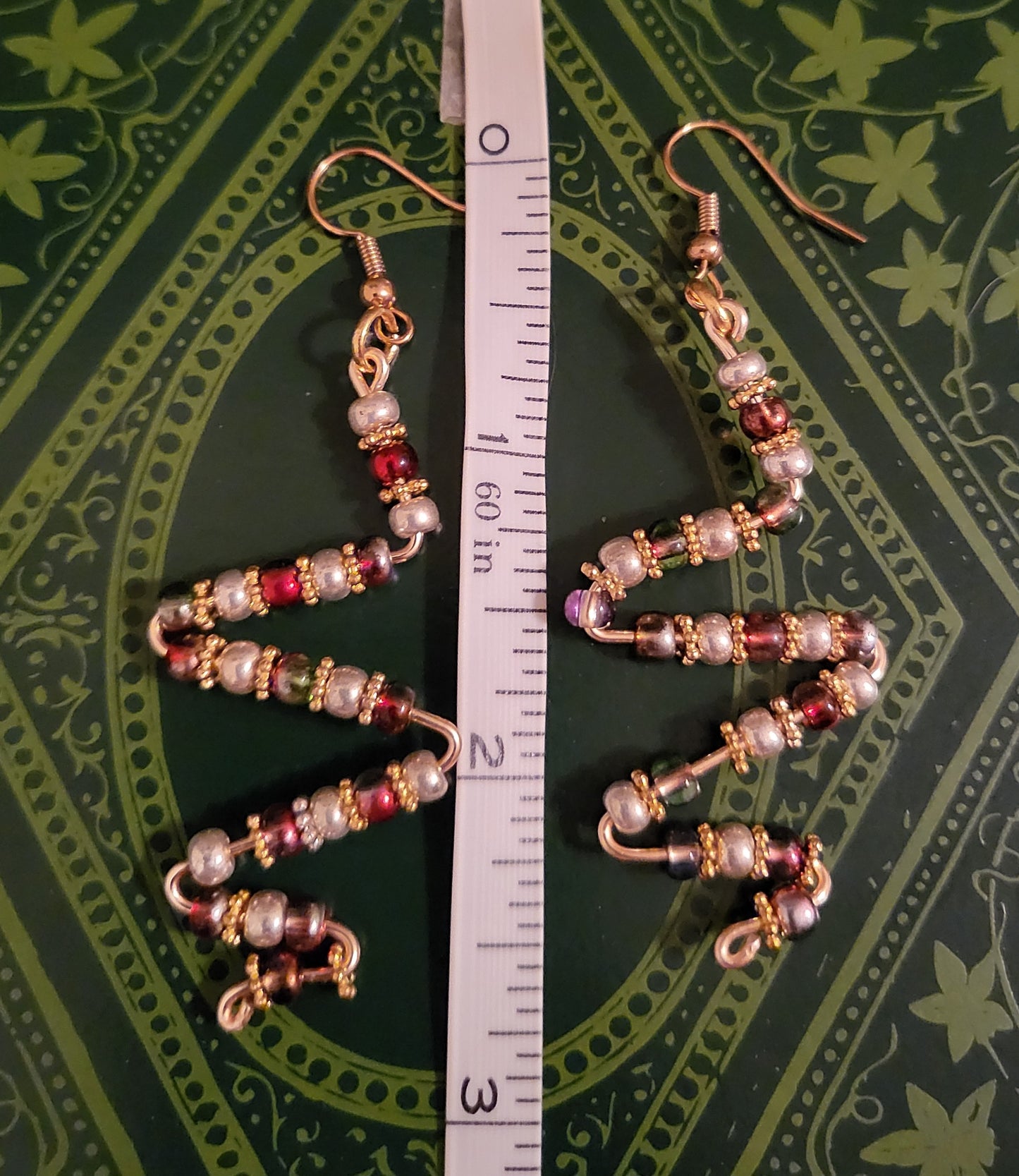 Iridescent Squiggle Earrings