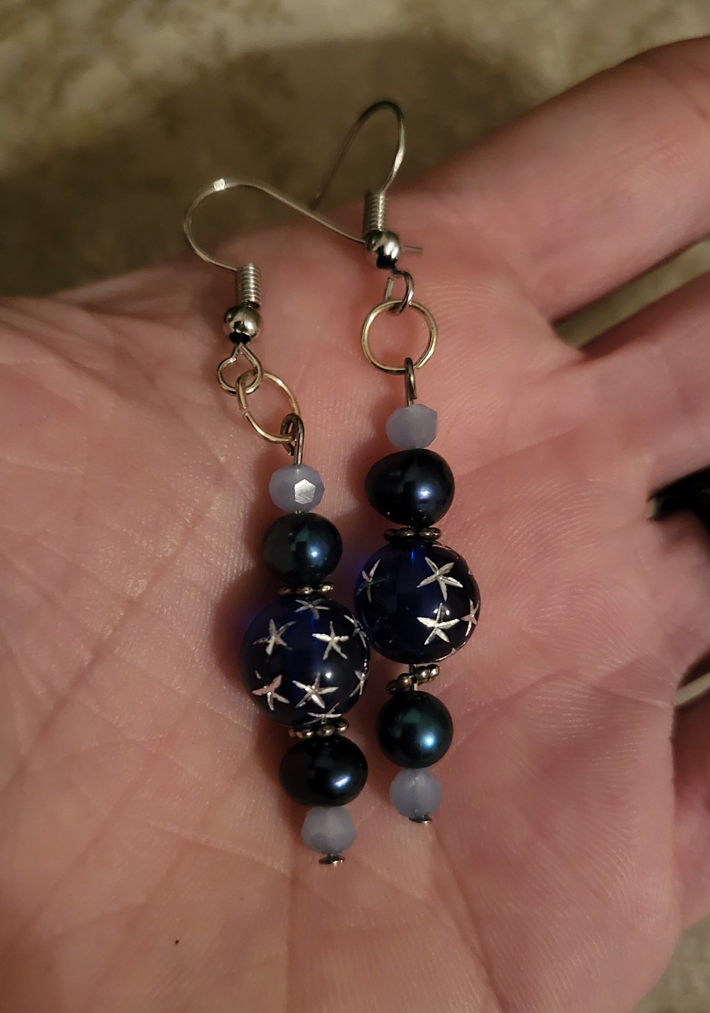 Baby Blue Wizard Earrings