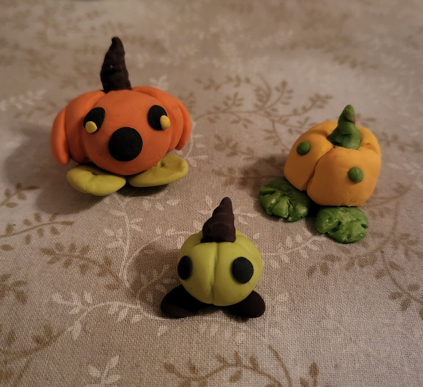 Pumpkin Pals Clay Figurines