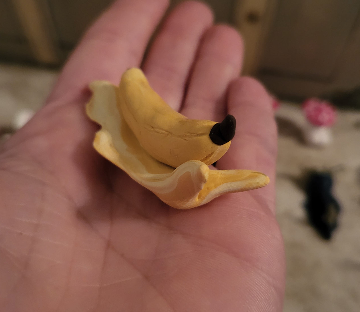 Banana Slug Clay Figurine