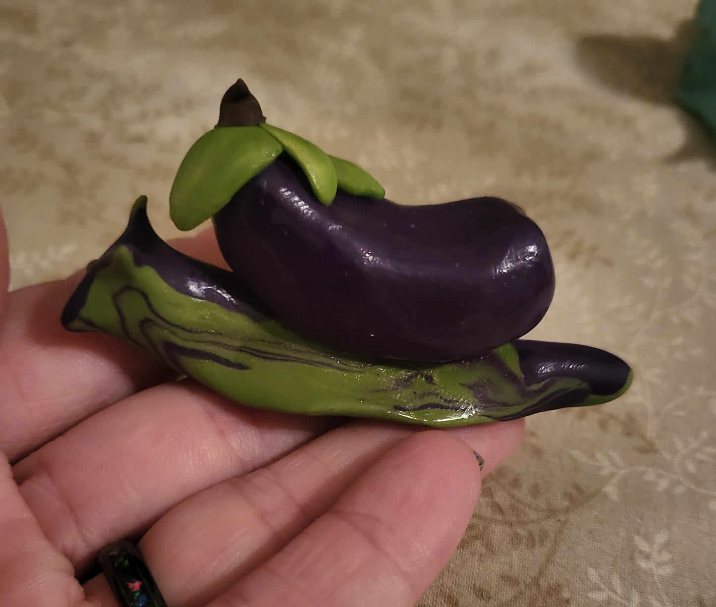 Eggplant Pumpkin Pal Snail