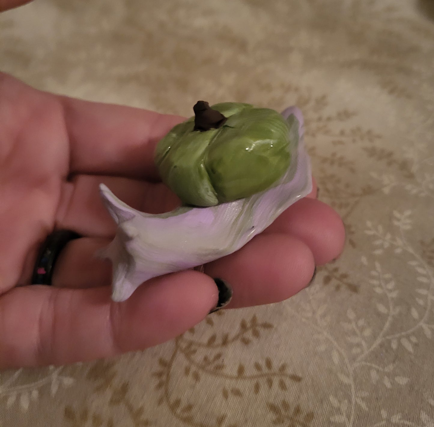 Purple and Green Pumpkin Snail