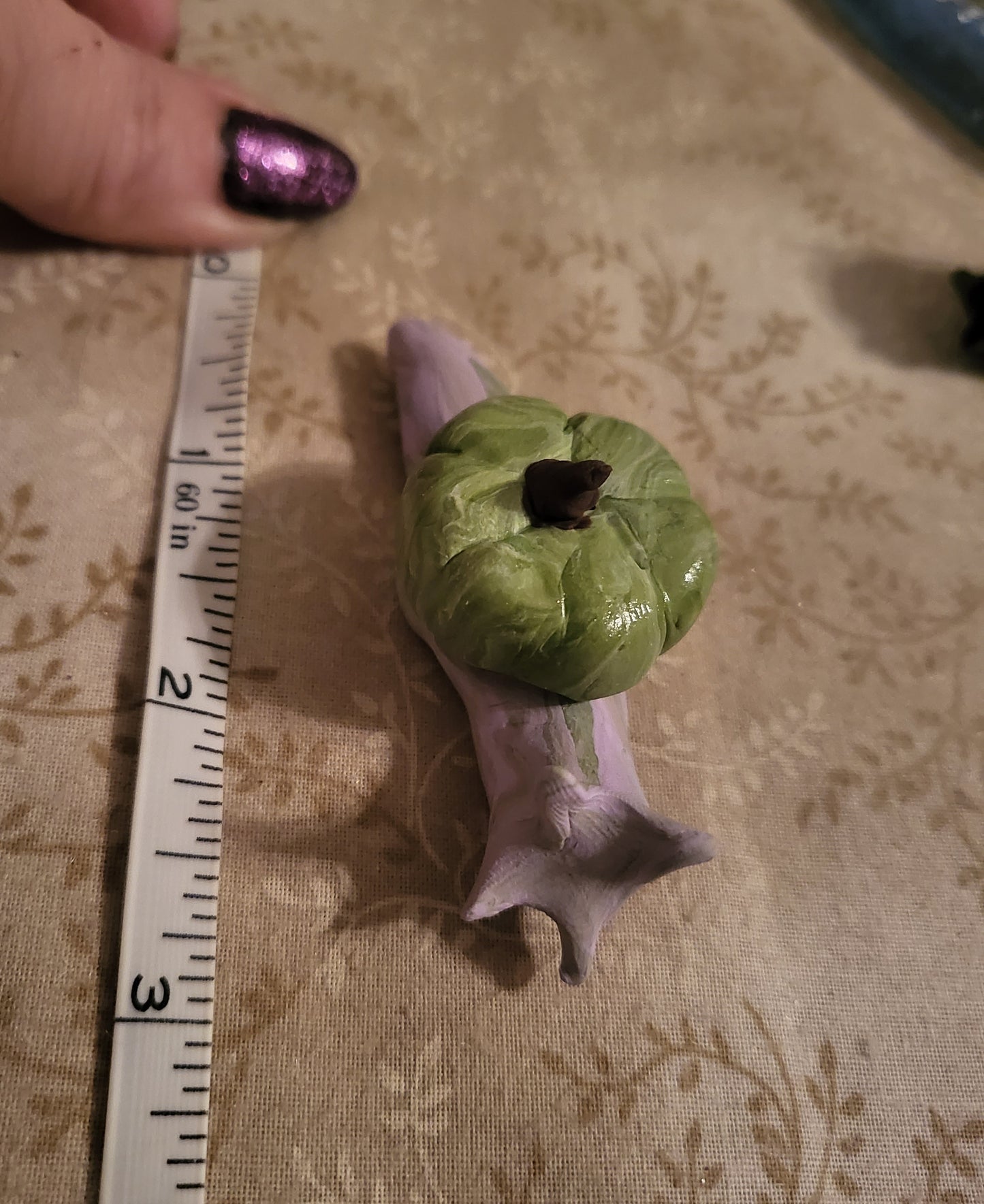 Purple and Green Pumpkin Snail