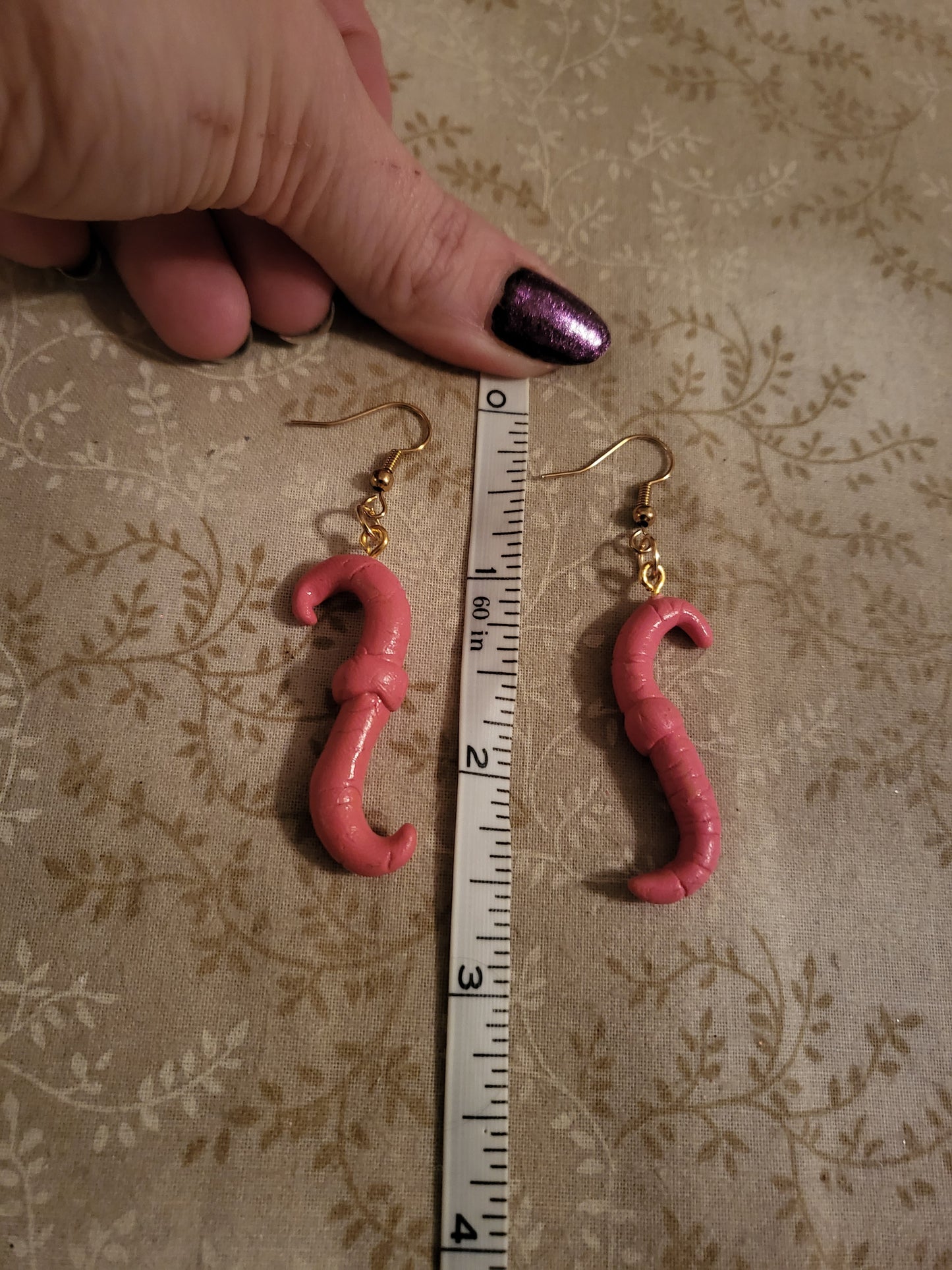 Down to Earth Worm Earrings