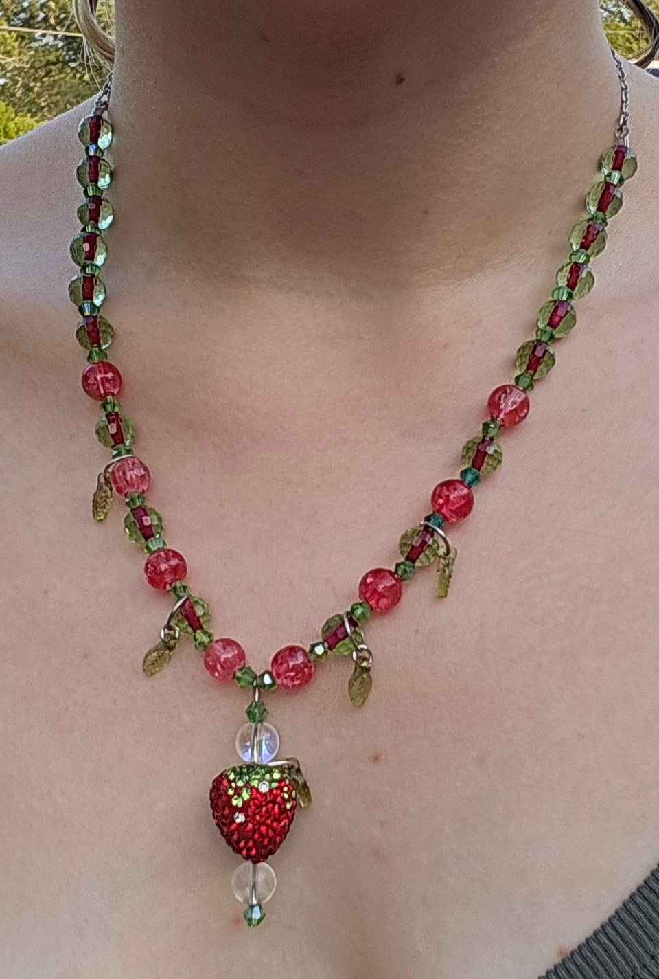 Strawberry 9" Necklace