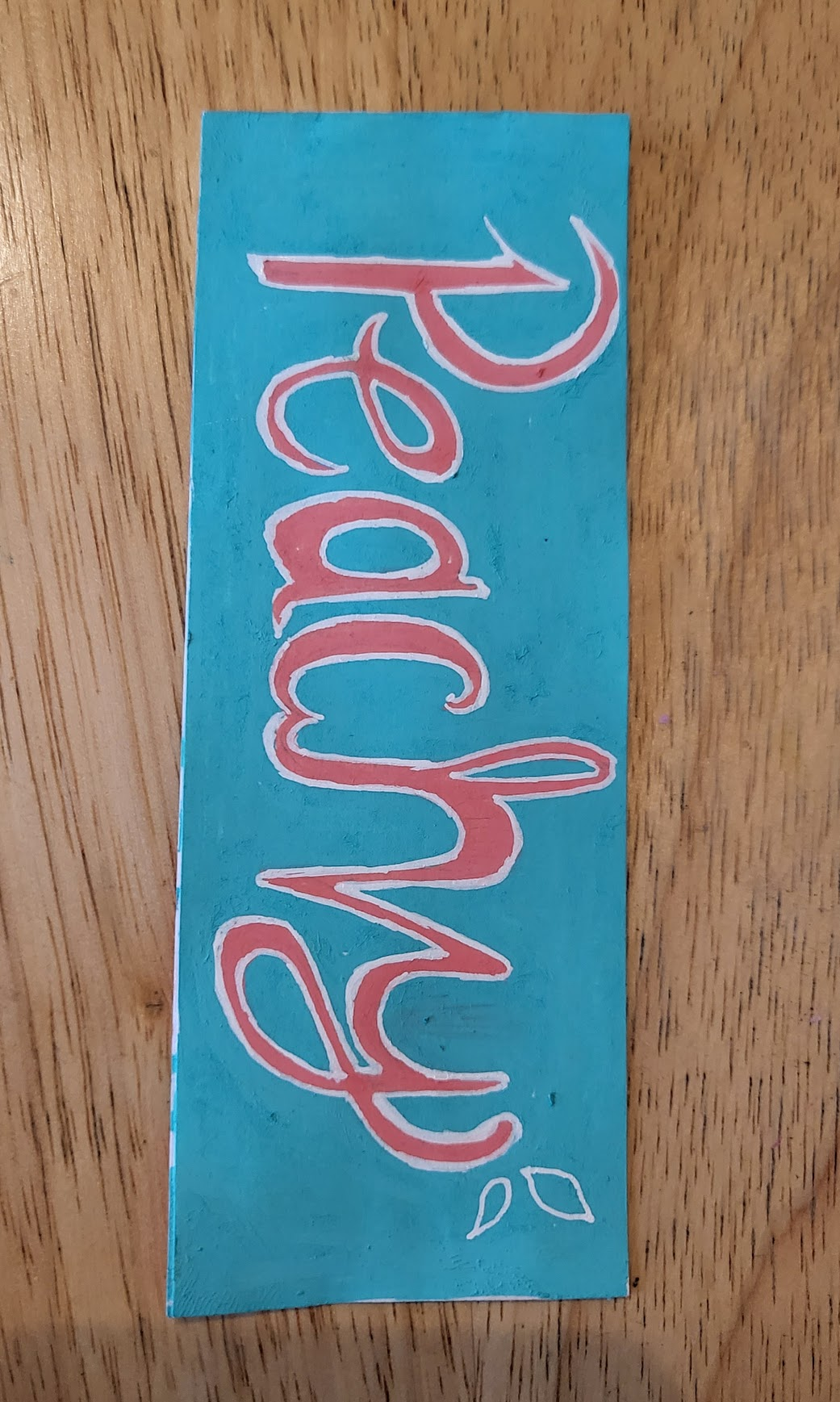 Peachy Keen Bookmark