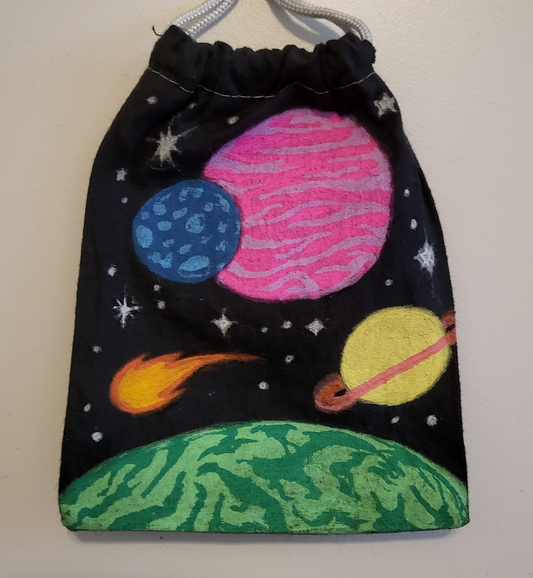 Alien Galaxy Drawstring Bag