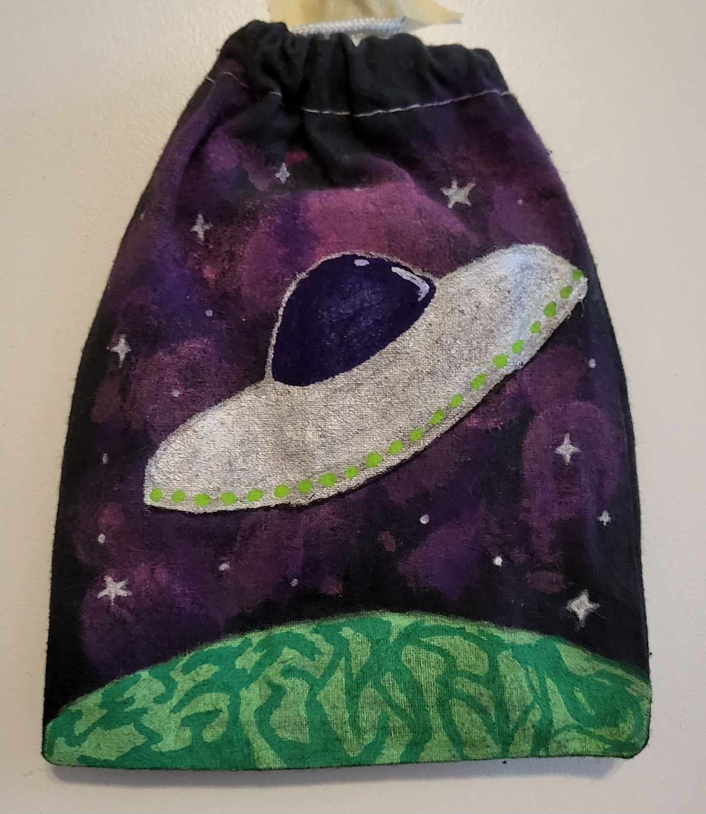 Alien Galaxy Drawstring Bag