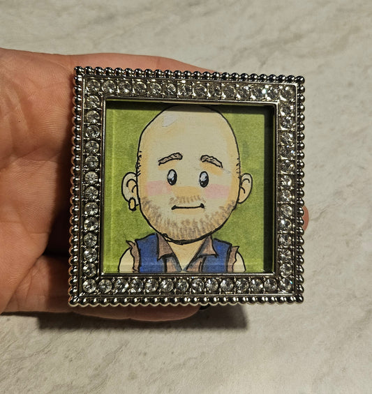 2x2 Framed Chibi Black Pete