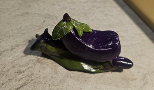 Eggplant Pumpkin Pal Snail