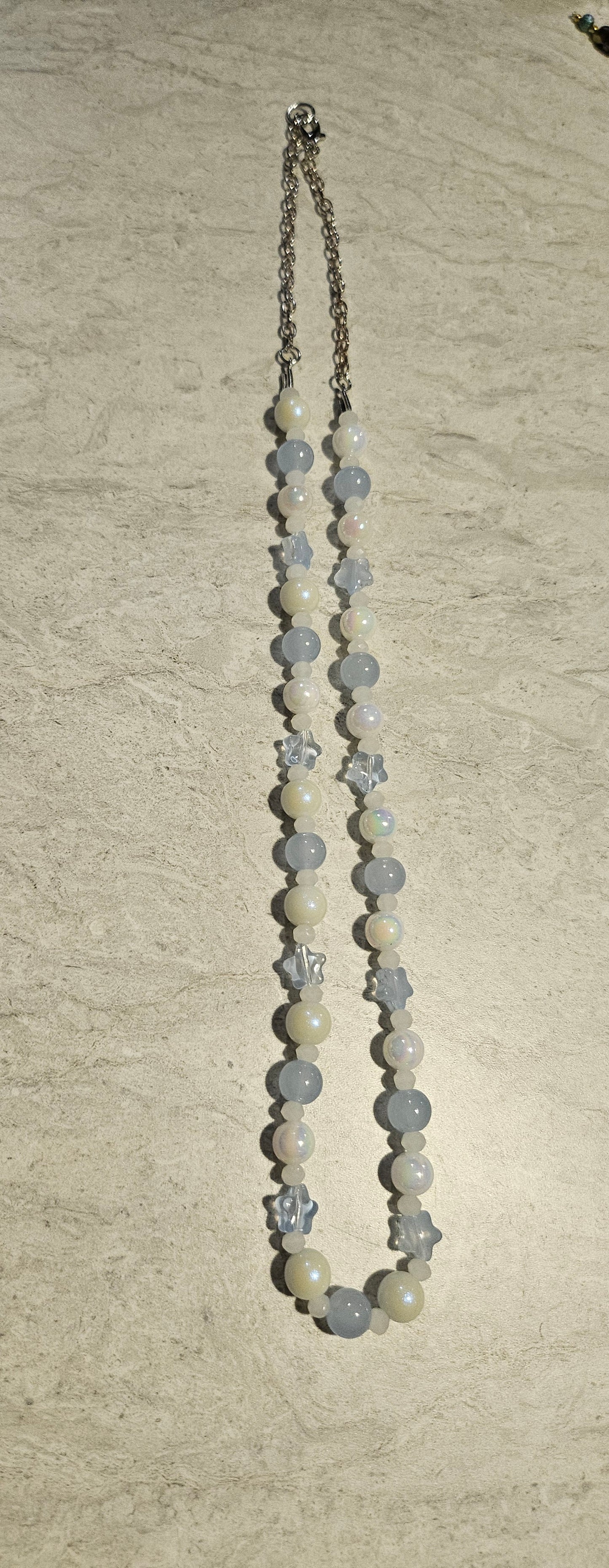 11" Baby Blue Star Necklace