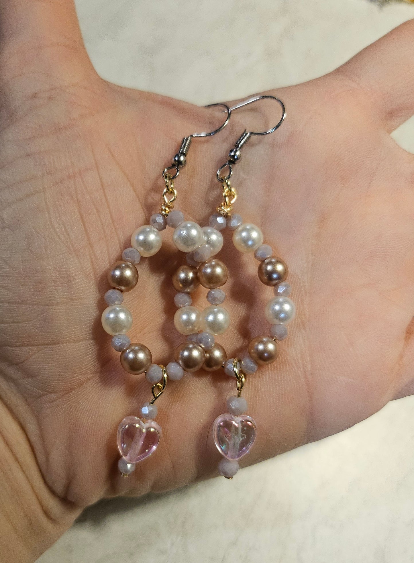 3" Mauve Daydream Earrings