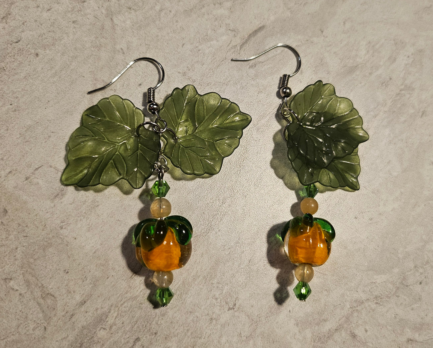 2.5" Citrine Orange Earrings