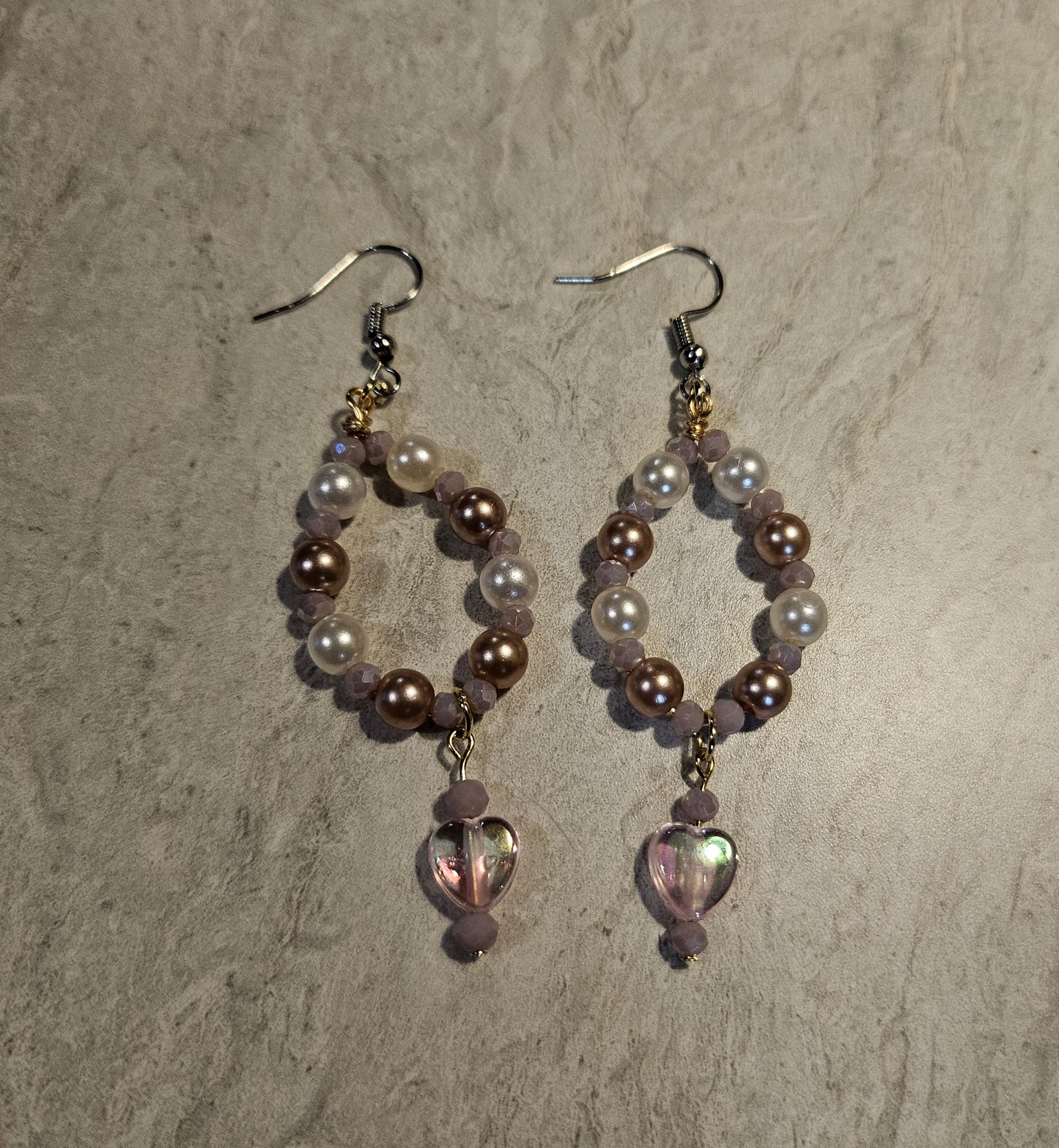 3" Mauve Daydream Earrings