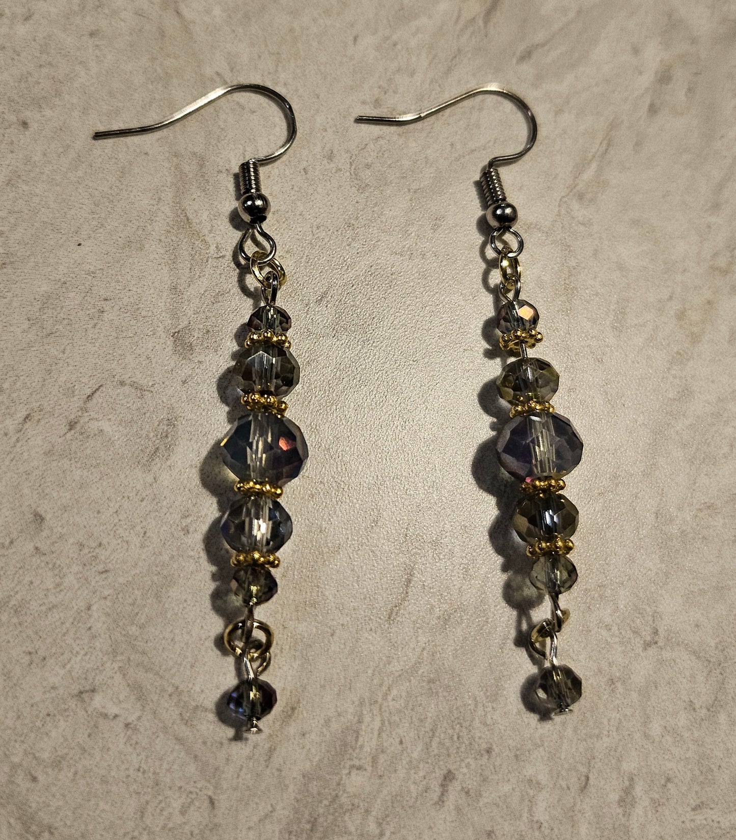2.5" Iridescent Dangle Earrings