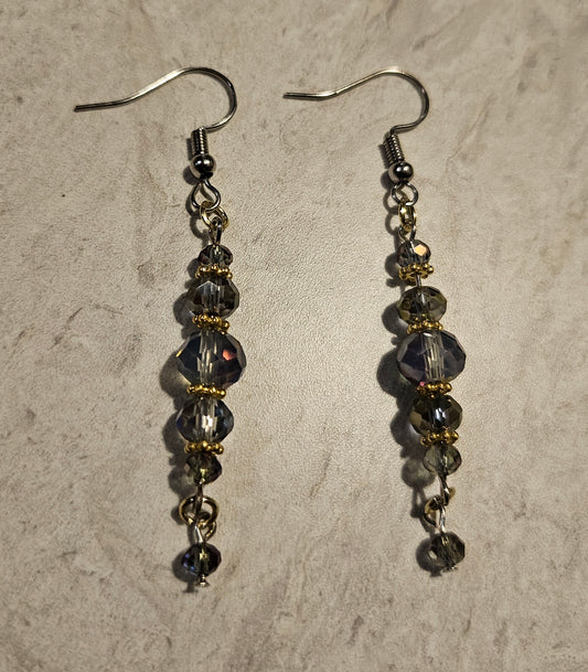 2.5" Iridescent Dangle Earrings