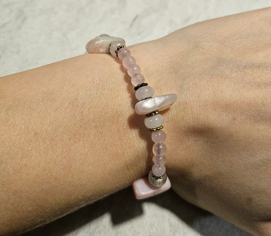 Rose Quartz 6-7" Stretchy Bracelet