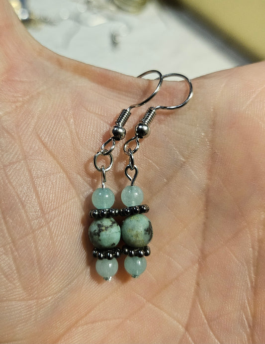 1.5" Amanzonite Earrings