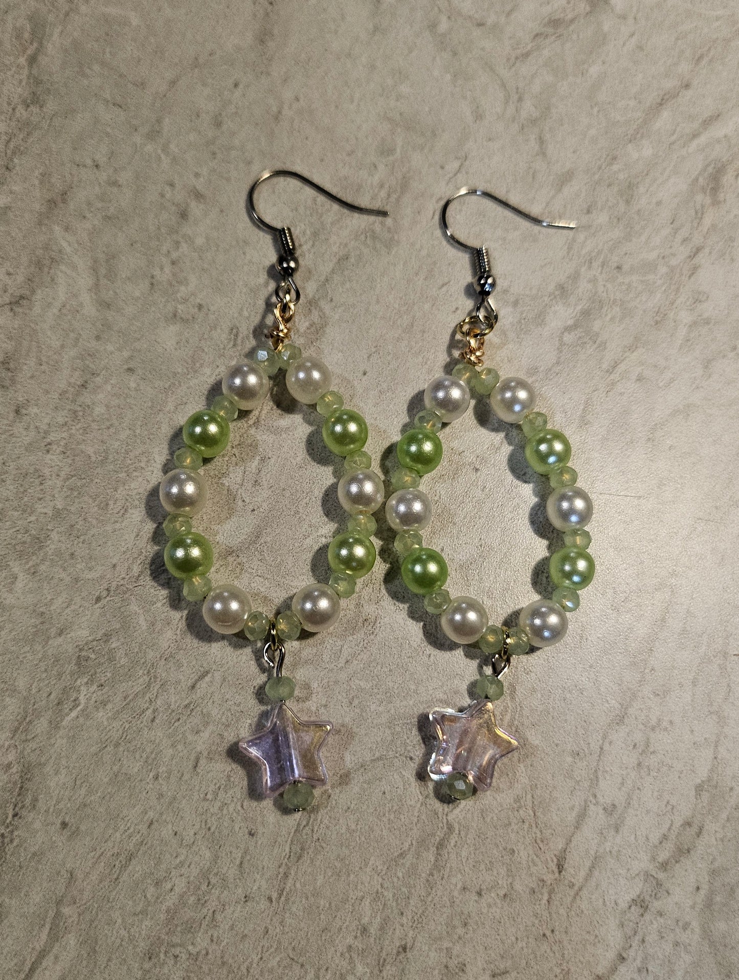 3" Kiwi Daydream dangly earrings