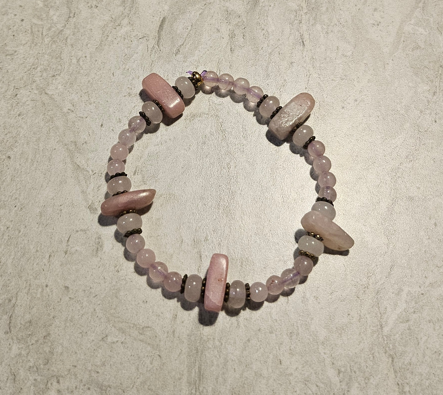 Rose Quartz 6-7" Stretchy Bracelet